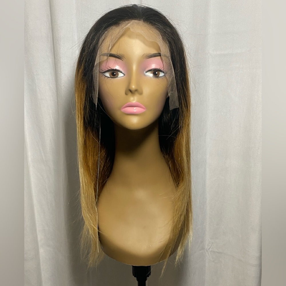20 Inch 13x6 HD Lace Frontal Wig Ombre 430/27 Straight Human Hair Glueless